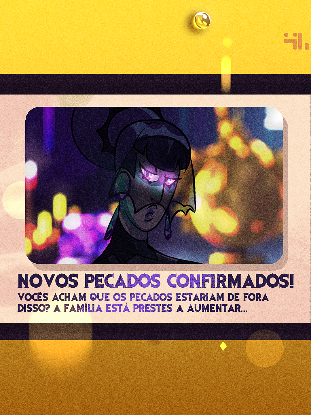 NOVOS PECADOS A CAMINHO